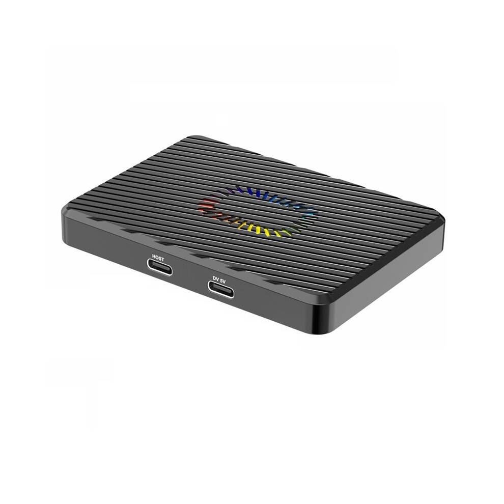 Dual Bay M.2 NVME SSD Enclosure RGB USB3.2 10Gbps PCIe NVME Docking Station M.2 Solid State Hard Disk Box Adapter for PC