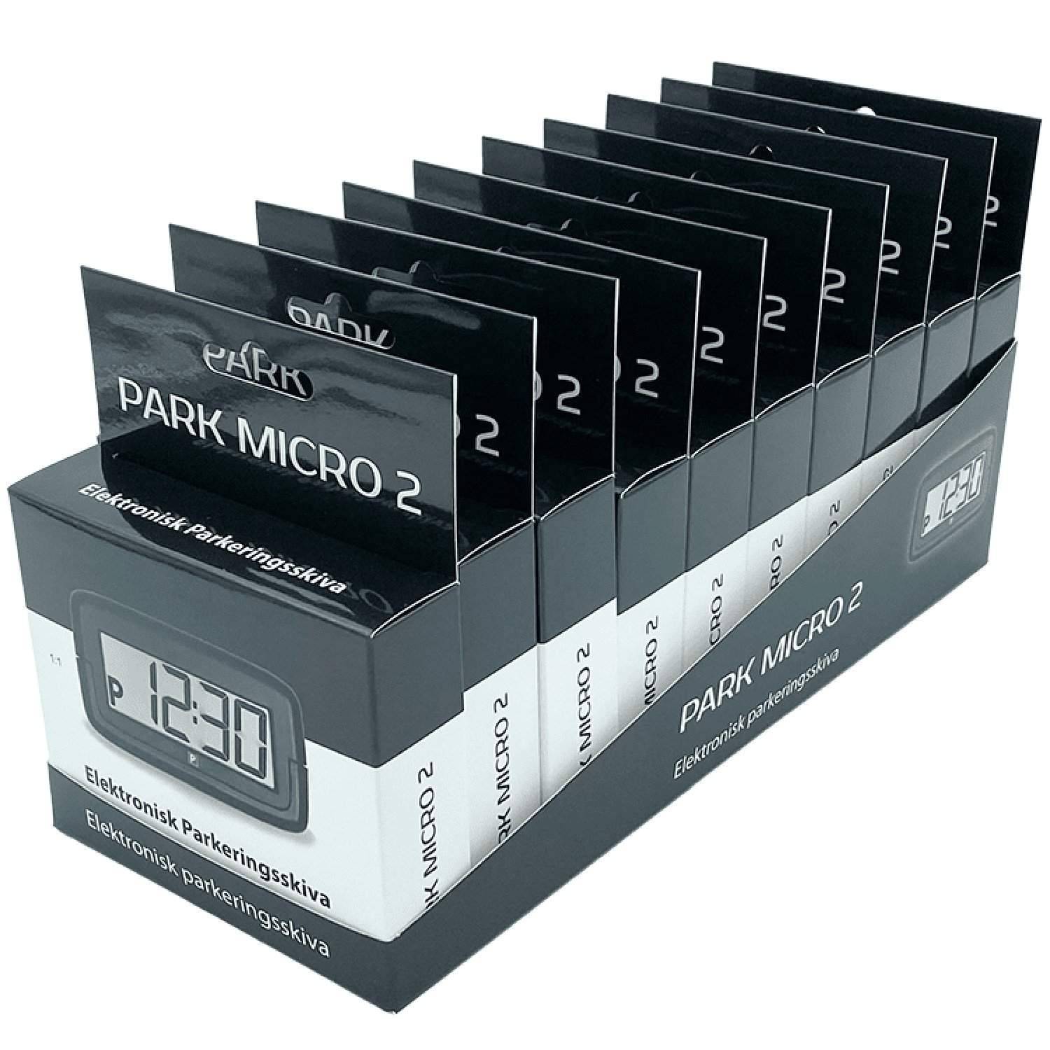 Elektronisk P-skive 10-pak + displaystativ