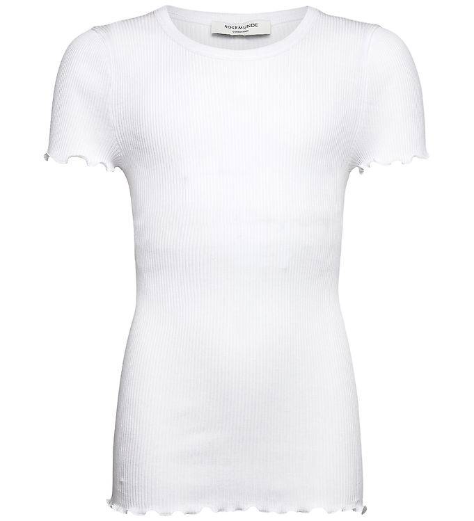 Rosemunde T-shirt - RkBalta - Rib - Modal/Bomull - Ny White - Rosemunde - 10 år (140) - T-shirt