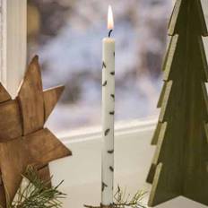 Ib Laursen Taper Candle with Spruce Twigs 20 x 1.3 cm