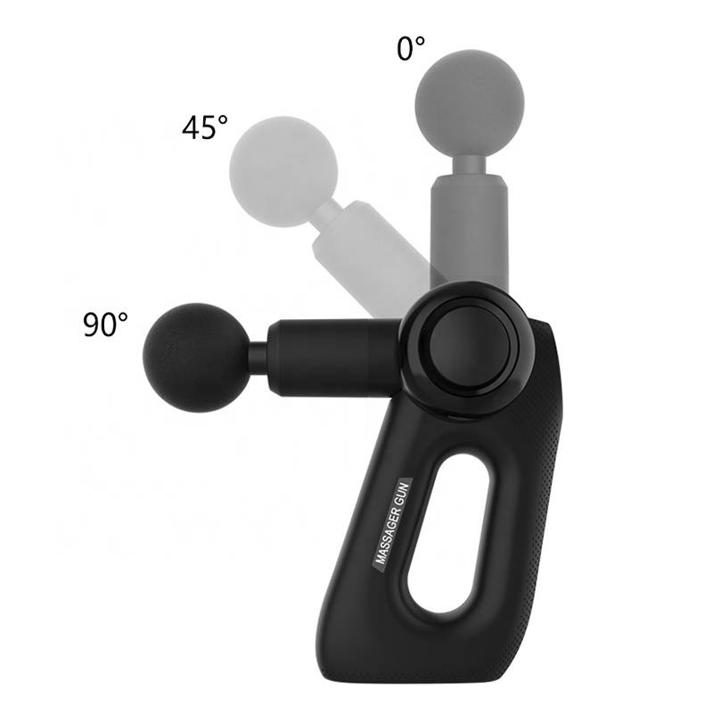 Three Adjustable Agnles Deep Tissue Percussion Sports Fitness Muscle Pro Massager Gun for Athletes for Pain Relief