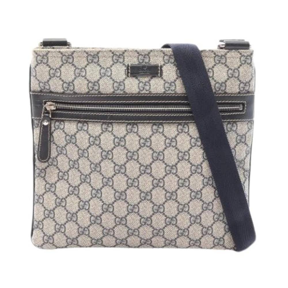 Gucci Vintage - Pre-owned GG Supreme Axelremsväska Vintage - Dam - ONE Size - Läder