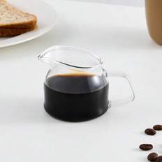 Liten såsskål i glas, skål för stekgräddsås, kaffekopp, gräddkanna, minikanna med mjölk och honung, sockerskål. Tillbaka till skolan. - Vitt (En-Storlek)