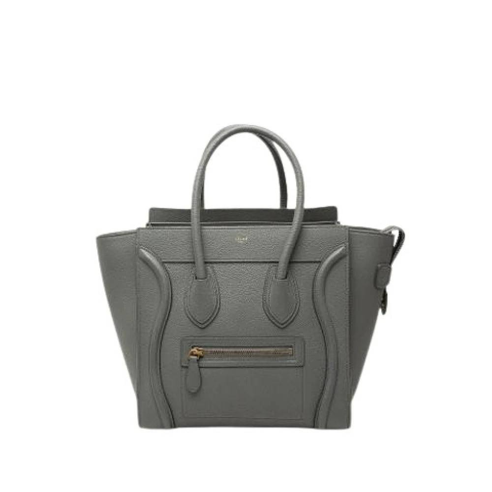 Celine Vintage Pre-owned Laeder celine-tasker - Vintage - Dame - Grå - ONE SIZE -