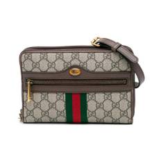 Gucci Vintage, Pre-owned, Dam, ONE Size, Pre-owned Ophidia Bältesväska Signatur Canvas