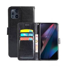 Wallet Cover 3-kort Oppo Find X3 Pro 5G  - sort