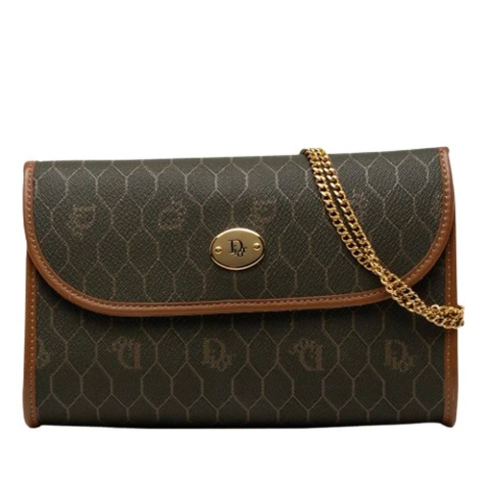 Dior Vintage Pre-owned Canvas Crossbody Bag - Vintage - Dame - Brun - ONE SIZE - Uld