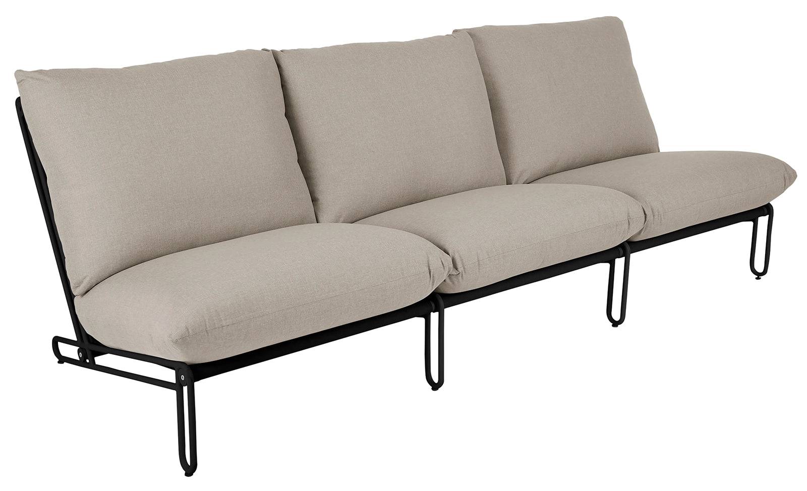 Brafab - Blixt 3-sits soffa Svart/Beige
