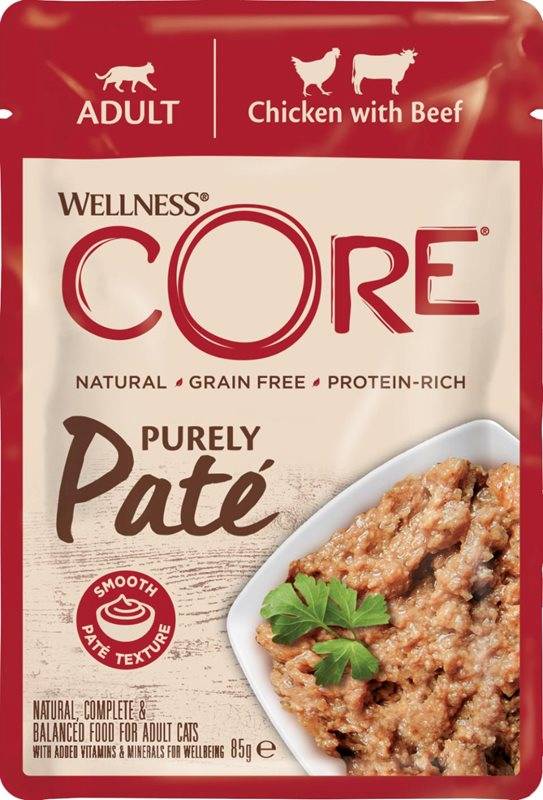 Cat purely pate, Chicken & Beef 85 g