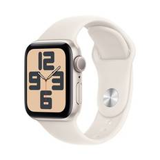Apple Watch SE GPS 40mm Starlight Aluminium Case with Starlight Sport Band - S/M - Fyndvara