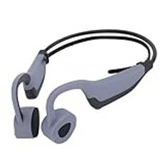 Benledningshörlurar, Simhörlurar Under Vattnet, IPX8 Vattentäta -hörlurar med öppna öron med 16G MP3-minne för Simning, Löpning, Cykling (Grå)