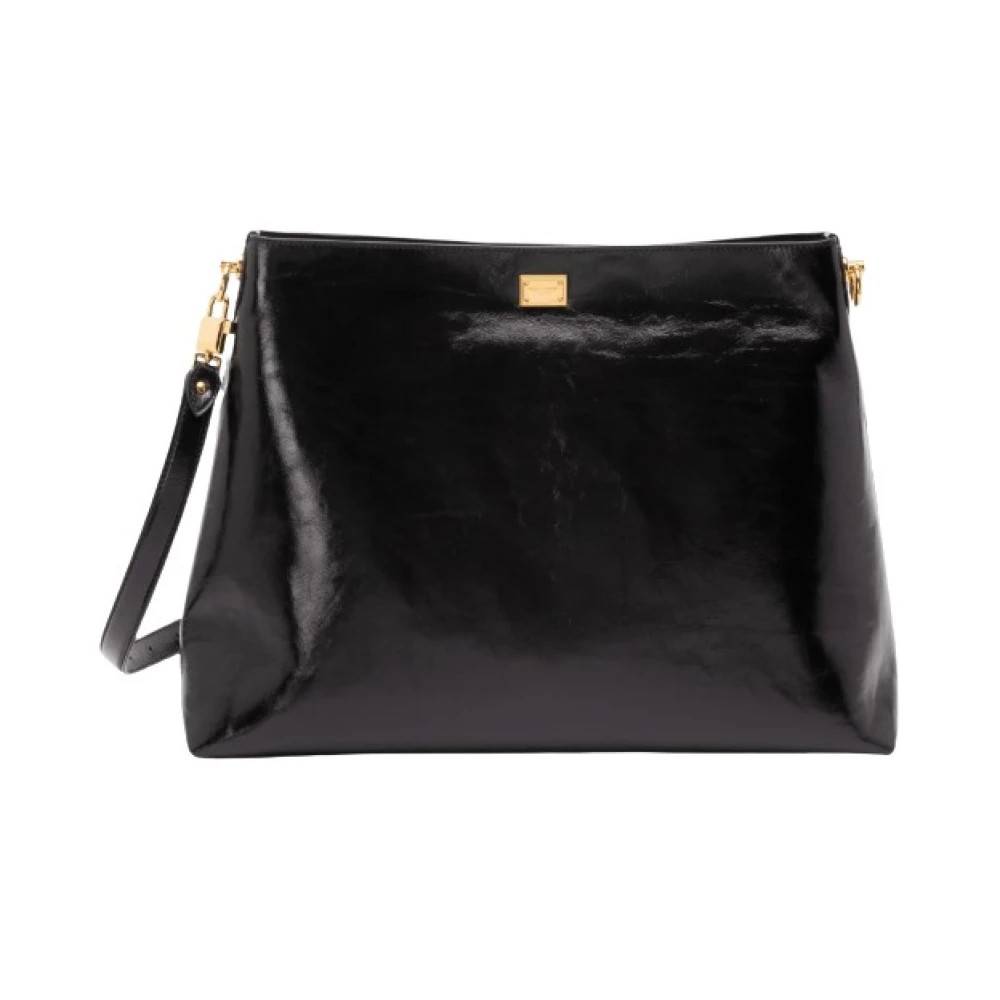 Dolce & Gabbana Vittoria Skuldertaske - Tasker - Dame - Sort - ONE SIZE - Uld