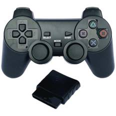 Trådløs PS2 Controller - Sort - Playstation 2