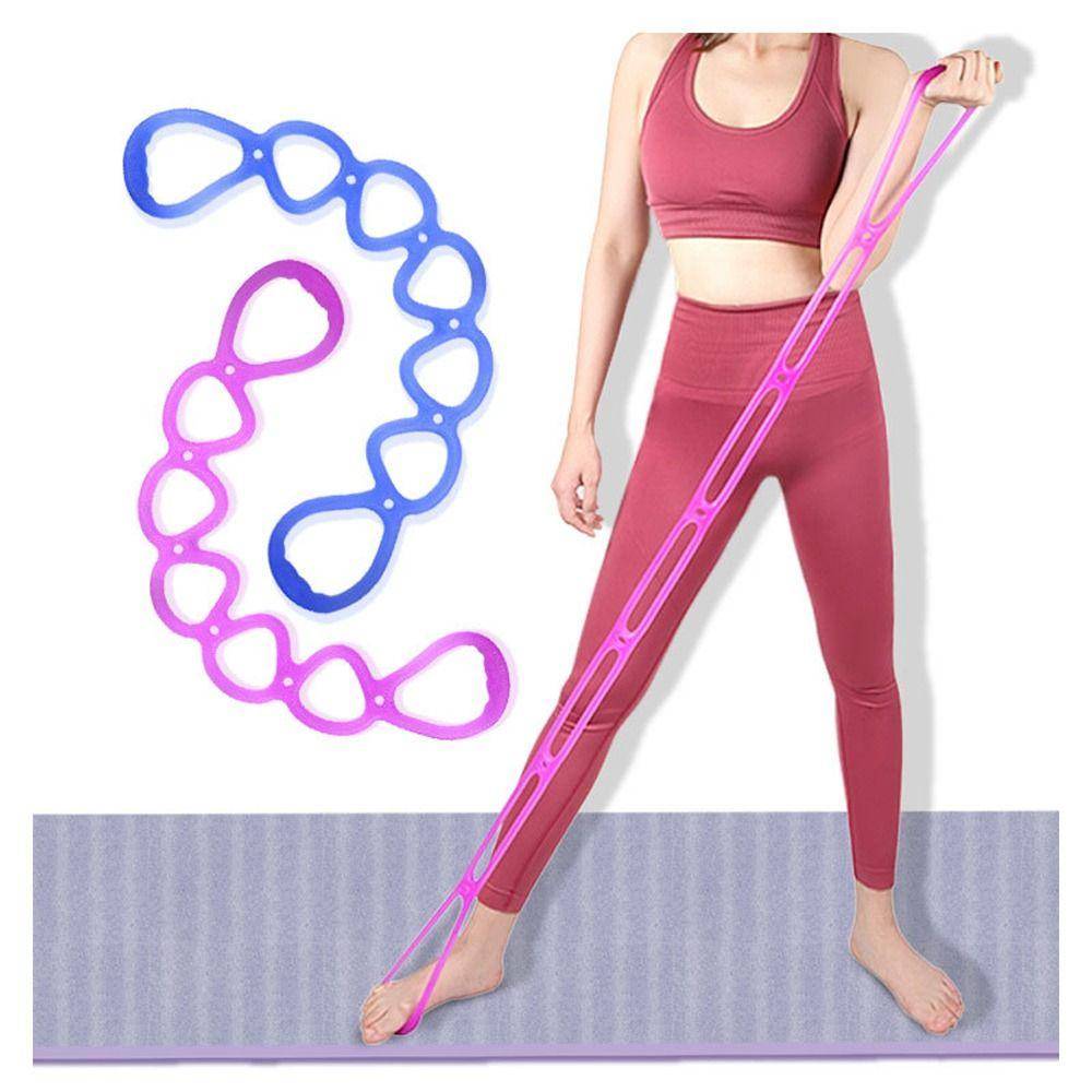 70 cm 7-rings träningsband Flerfärgat Hemmagym Motståndsband Hemmagym Fitness blå