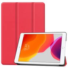 iPad 10.2 (2019/2020/2021) - Tri-Fold smart læder cover - Rød