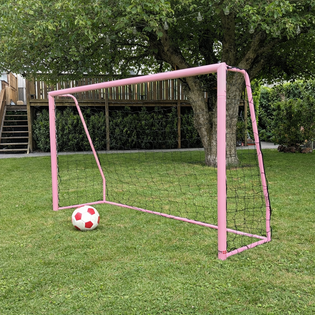 Fodboldmål 200 x 120 cm Freeplay Elite Talento Girl - Galvaniseret Pink Stål.