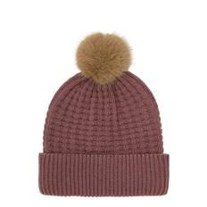 EN FANT Beanie W. Fake Fur W. Lining |Pink |6-8Y