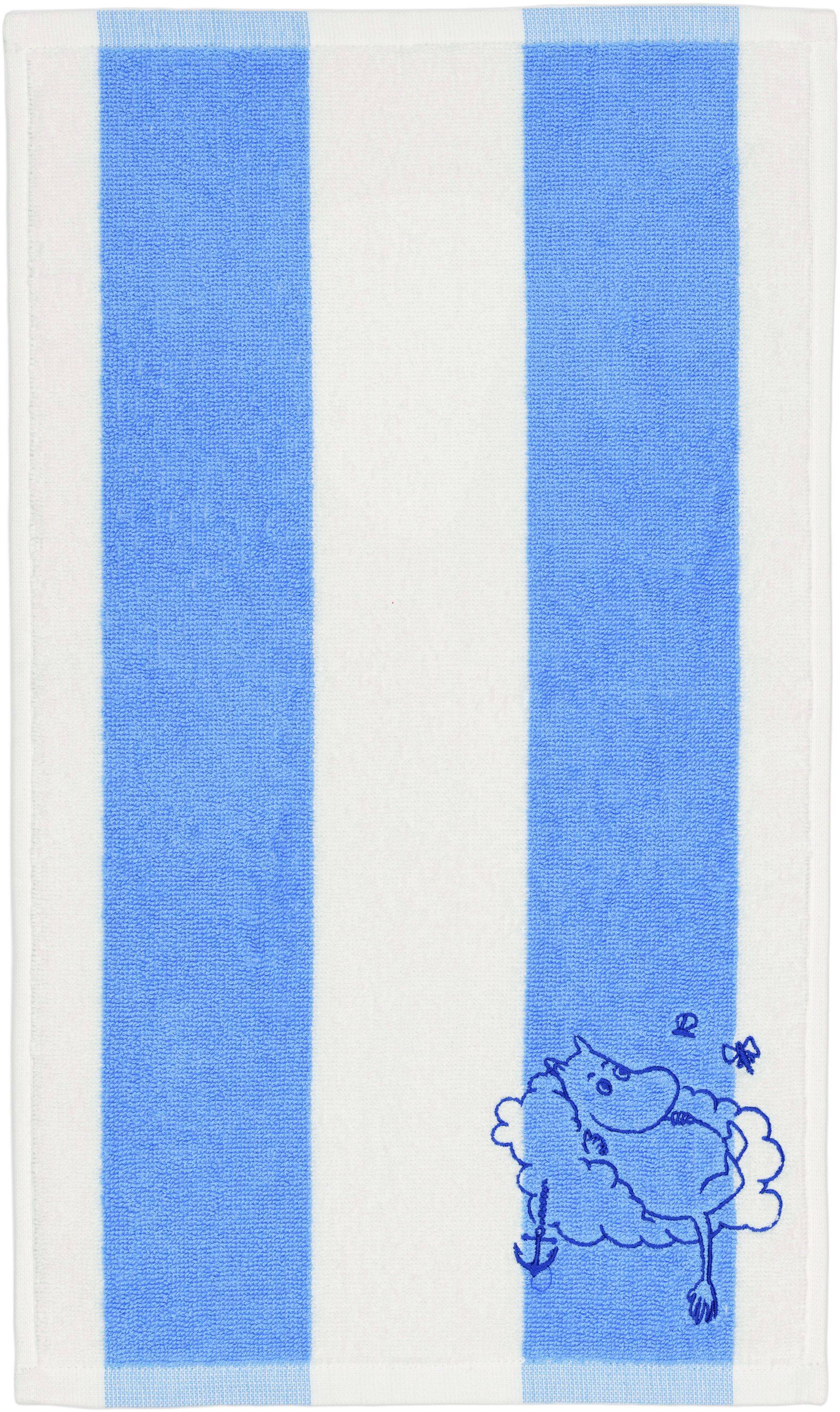 Moomin Arabia 30x50cm Håndklæde Mumitrold Blåstribet Gots - 30x50 Handdukar Från Magasin - Multifarvet (30x50)