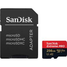 Sandisk MicroSDXC Extreme Pro 256GB 200MB/s A2 C10 V30 UHS-I