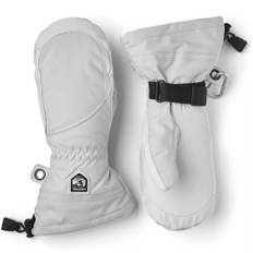 Hestra Heli Ski Female Mitt Skihandsker Dame, Pale grey & offwhite / 7