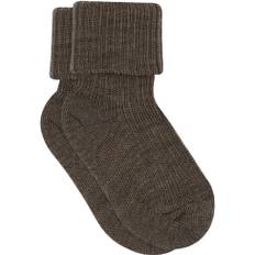 mpKids Wool rib Baby Socks Str 29/32 - Brun Strømper hos Magasin
