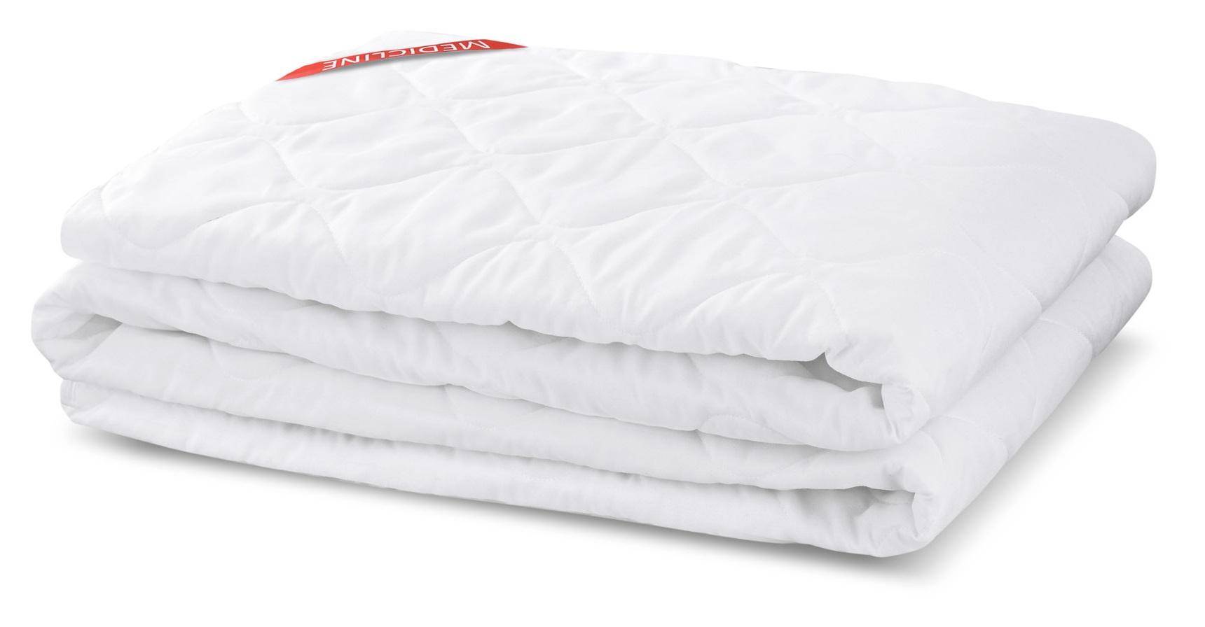 Thread-quilted mattress topper/protector 200x220cm white