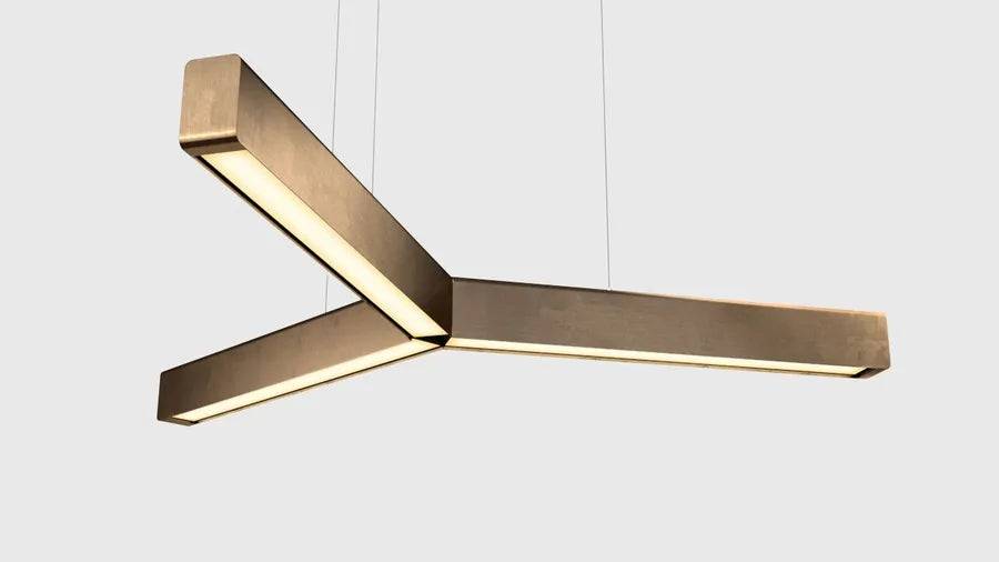 Y Model pendel fra Anour Bruneret messing - Jacobsen Plus