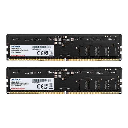 ADATA - DDR5 - sats - 32 GB: 2 x 16 GB - DIMM 288-pin - 5600 MHz / PC5-44800 - ej buffrad