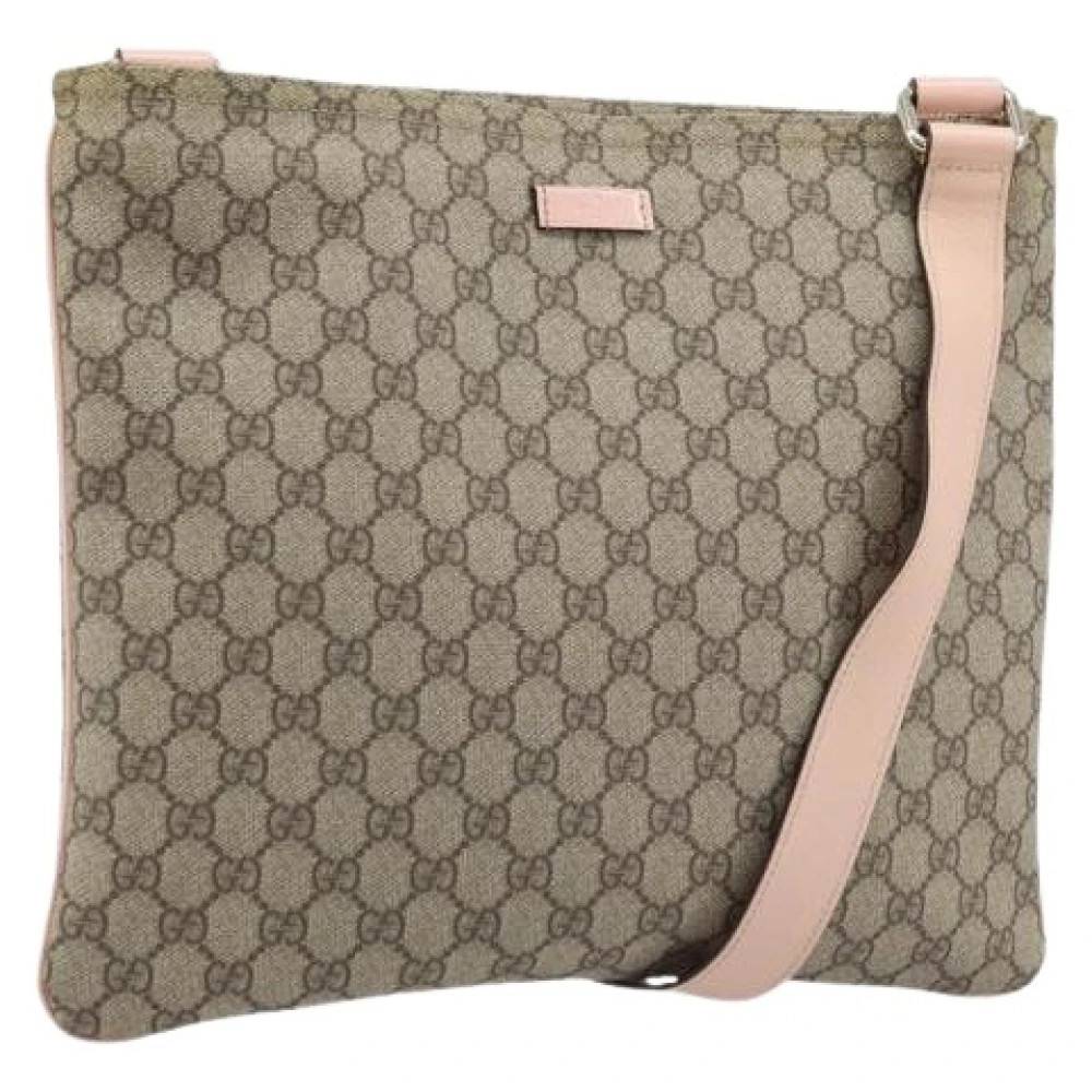 Gucci Vintage Pre-owned Vintage GG Canvas Skuldertaske - Vintage - Dame - Beige - ONE SIZE - Uld