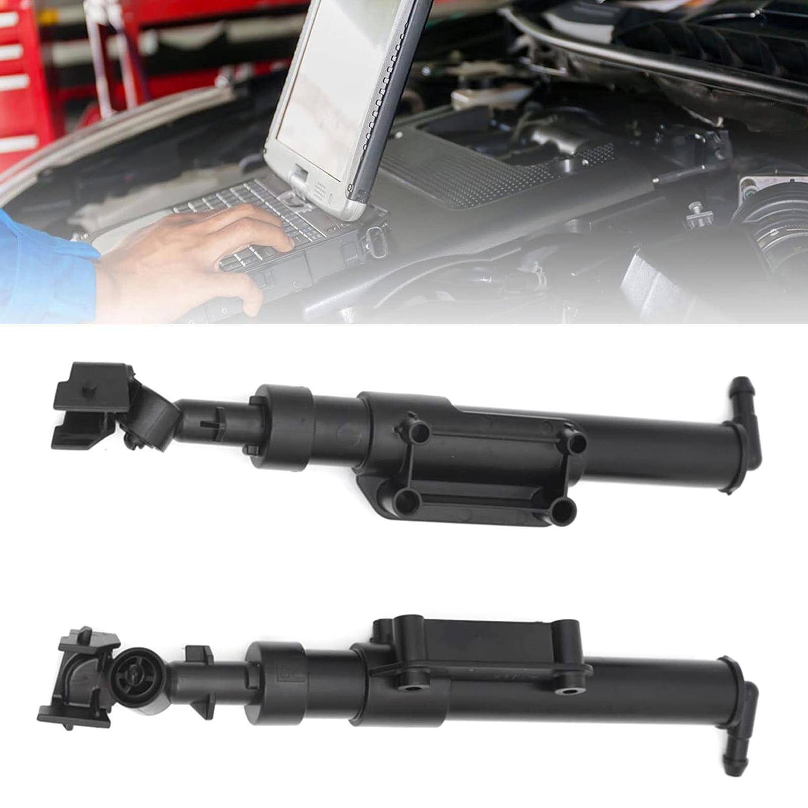 Vänster/höger strålkastartvättarmunstycke för XC70 II V70 III S80 2009-2015 31294174 31294175 black