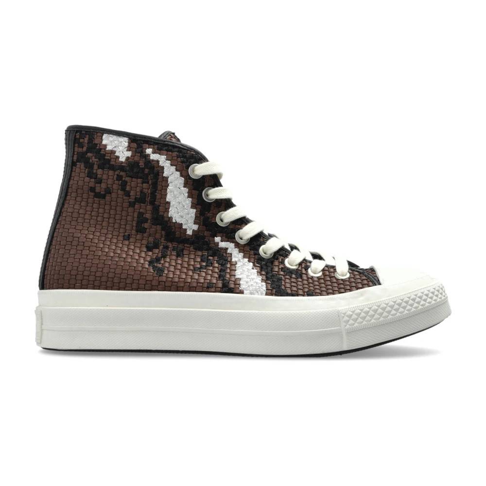 Converse - Chuck Taylor All Star First String High Woven Leather Skor - Herr - 46 EU - Läder