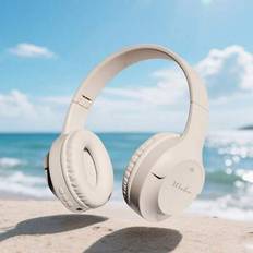 Nya infällbara hopfällbara trådlösa hörlurar, HIFI stereobas, lång batteritid, billig present, explosionsmodell, lämplig för spel, mobiltelefon, svett - Kaki (En-Storlek)
