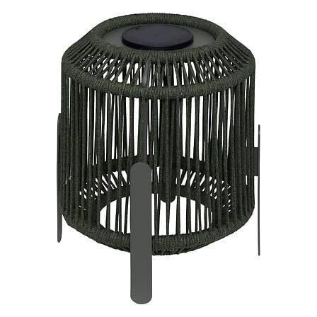 Solcellslykta – 36 cm, USB-C, varmvitt ljus