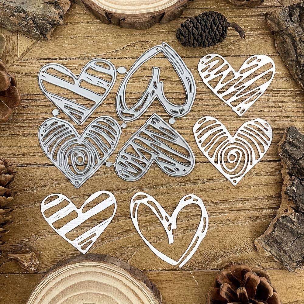 3d Layered Love Valentine's Day Metal Cutting Dies Diy Scrapbooking Album Greeting Cards Home Decoration Holiday Handle Hand Made