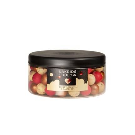 Lakrids by Bülow Large Mixed Classic Caramel, Sour Cherry & Crispy Raspberry, 550g.