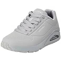 Skechers Uno Stand On Air herr Sneakers, Light Grey Durabuck Mesh, 45 EU