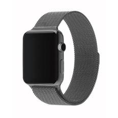 SKALO Milanese Loop Apple Watch Series 7-9 41mm - Mørkegrå