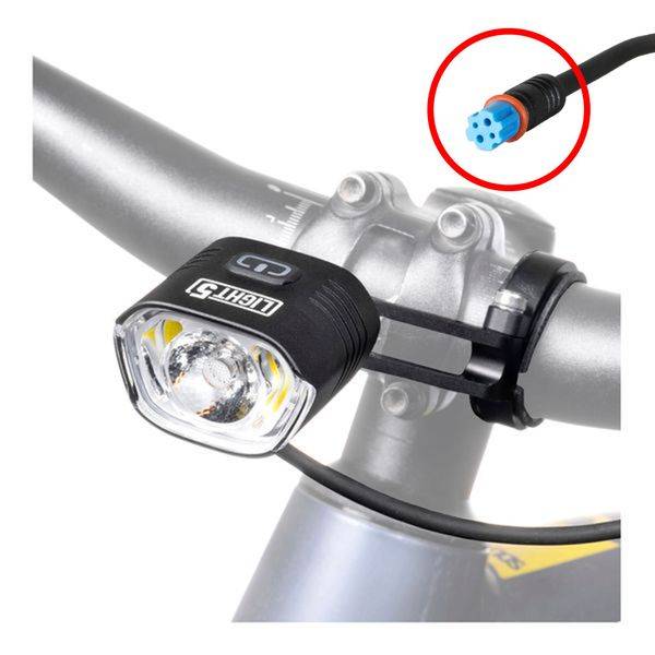 Cykellampa för elcykel LIGHT5 EB1000 - 1000 lm / Bosch, Endast framlampa (Performance CX Gen 4 Smart System BES3)