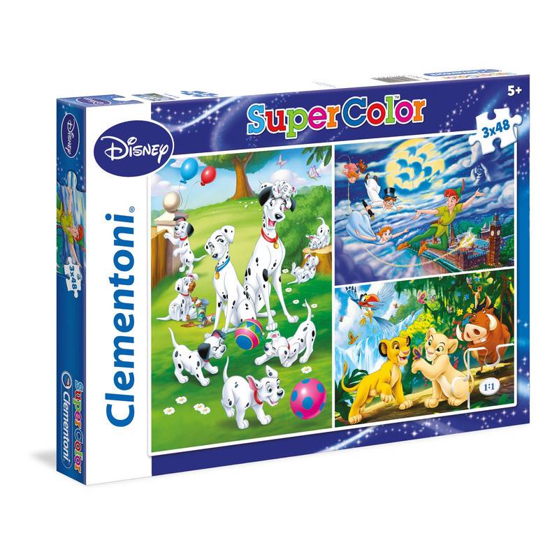 Clementoni 2124431 Clementoni-25212-Supercolor Puzzle Classic-3x48...