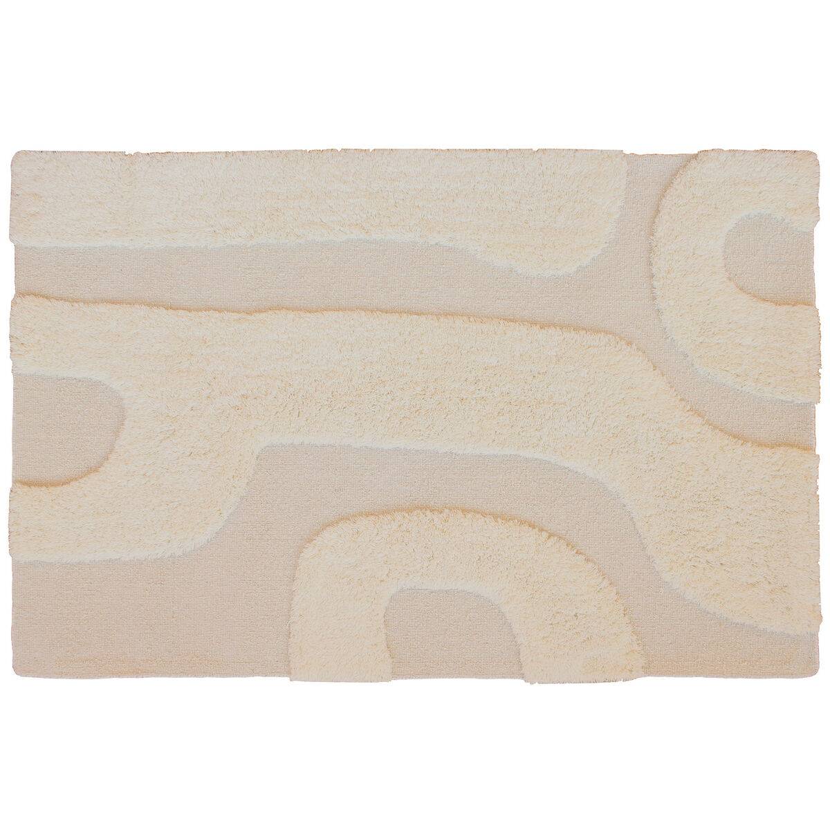 Tæppe Home ESPRIT Beige Aluminium Boho