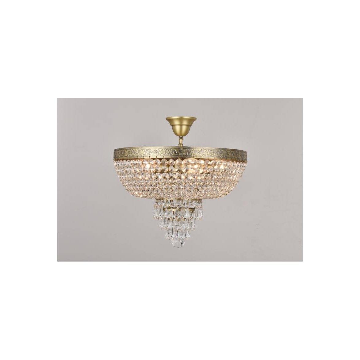 Norrsken Design Plafond Queen Antikmässing 50cm