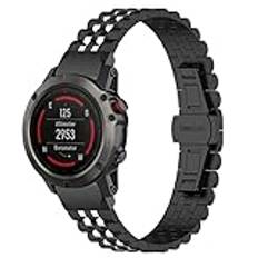 SMYAOSI Armband för Garmin Epix Pro 51 mm/Fenix 7X/Fenix 6X/Fenix 5X, rostfritt stål metall ersättningsarmband för Garmin Fenix 7X Pro/Fenix 6X Pro/Fenix 5X Gps/Fenix 3, Flerfärgad, Klassiskt, armband