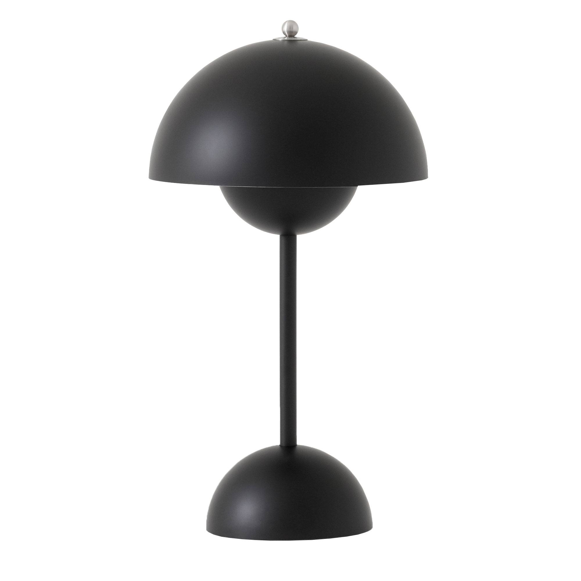 Flowerpot VP9 Bærbar Lampe af Verner Panton Matt Black.