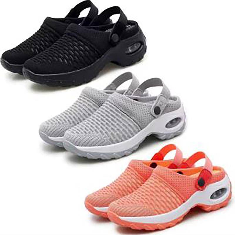 Ortopediska tofflor i mesh Stöd Casual Sommar Strand Sandaler Andningsbara Utomhustofflor Kvinnor 35