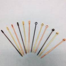 20pc rostfria martini picks grillspett 11cm metall kopparaktigt guld cocktail drink omrörare muddler party bar grillverktyg - Kopparkul