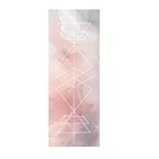 RBRFACAEX Color Printed Yoga Mat PU Rubber Yoga Mat Thin Folding Anti Slip Sweat Absorbing Portable Travel Mat(Colour printing 9)