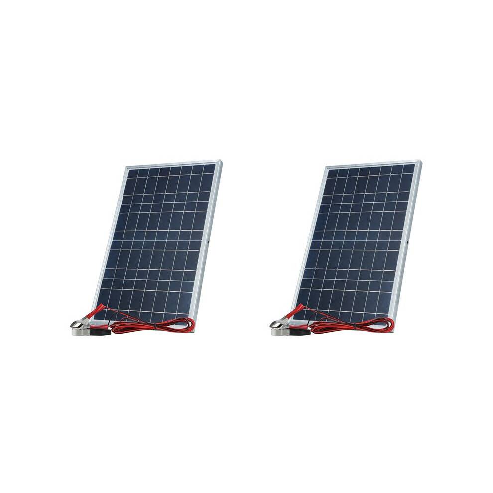 2X 12V Solar Panel Kit Komplett 30W Power Portable Outdoor Uppladdningsbar Solcell Generator för Hemmet