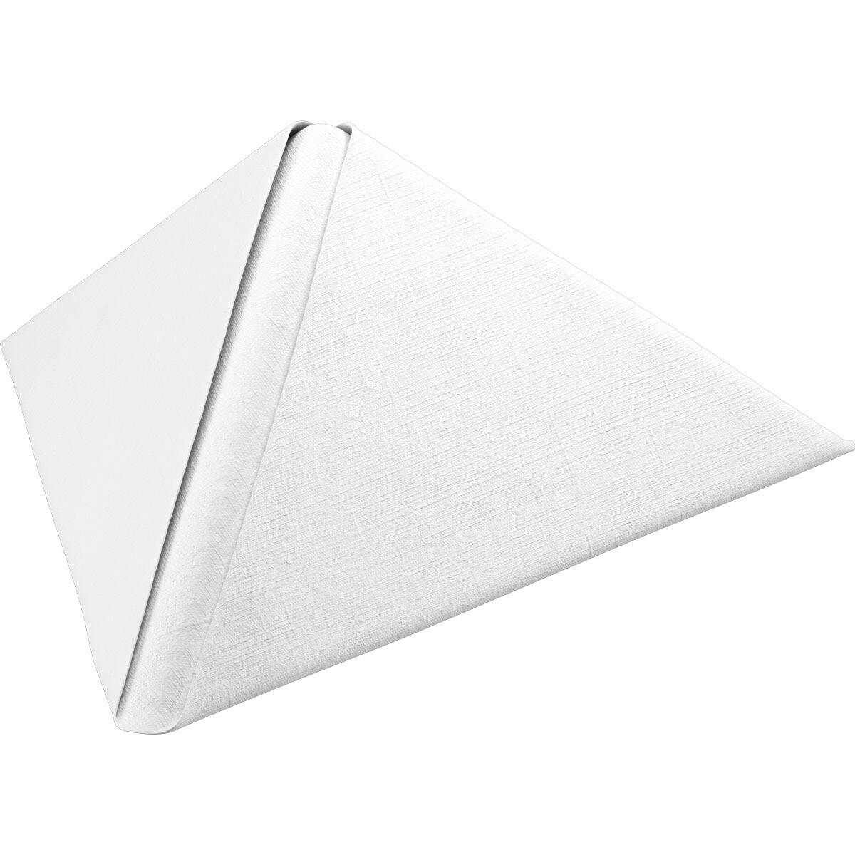Middagsservietter - Dunilin - 1/4 Fold - Hvid - 48 x 48 cm - 216 stk