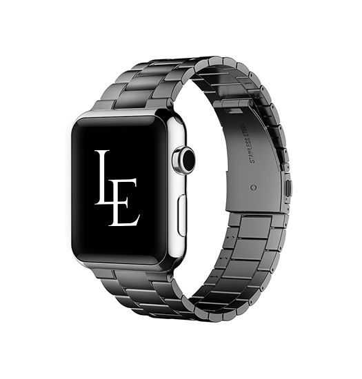 Apple Watch (42/44/SE/45/46/49mm) - L'Empiri™ Premium 316L Stål Rem - Sort