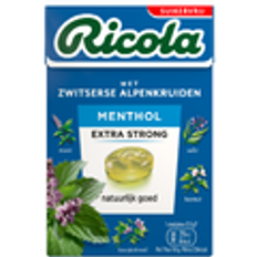 Ricola Menthol Extra Strong Suikervrij Doosje 50GR